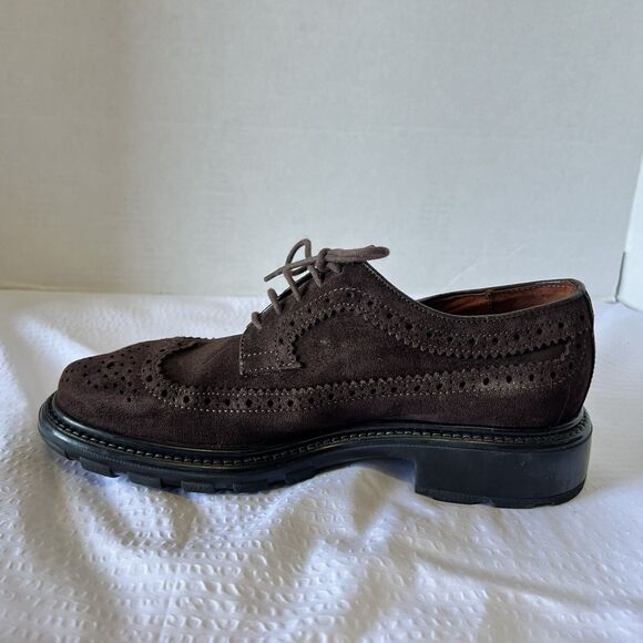 Men\'s Banana Republic Brown Italian Suede Loafers Oxfords Dress Shoes main image 8